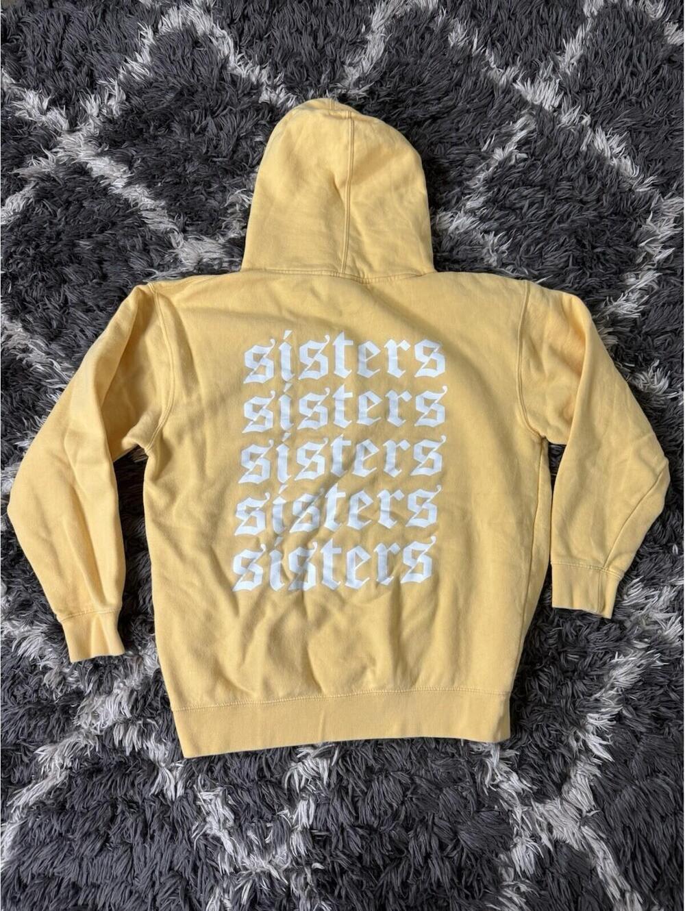 Sisters Apparel Hoodie James Charles Merch Large Yellow Made in USA